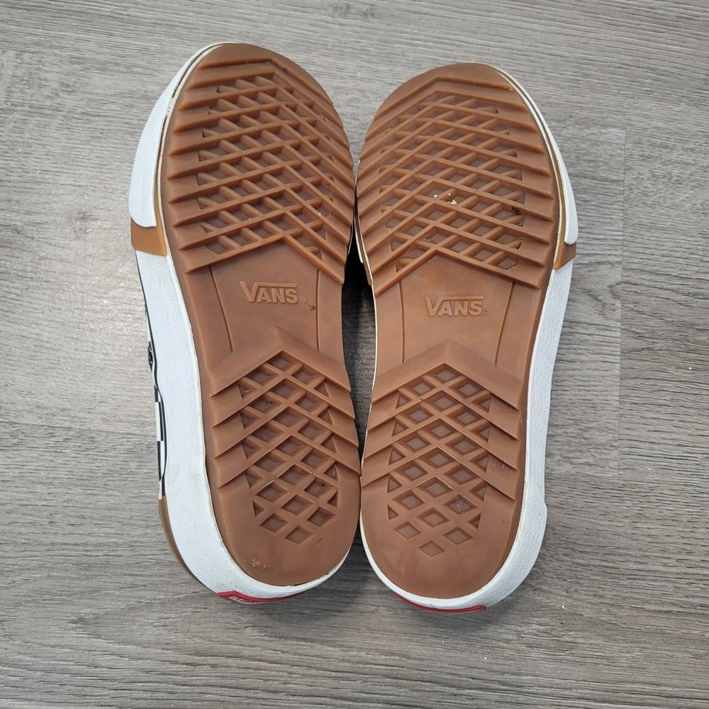 Vans Slip-On Stacked Checkerboard Platform Shoes Black White Women's size 7 - Picture 4 of 9